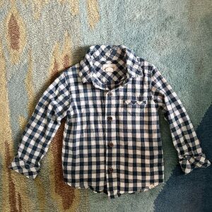 Me & Henry Navy Plaid Kids Button-Down Shirt